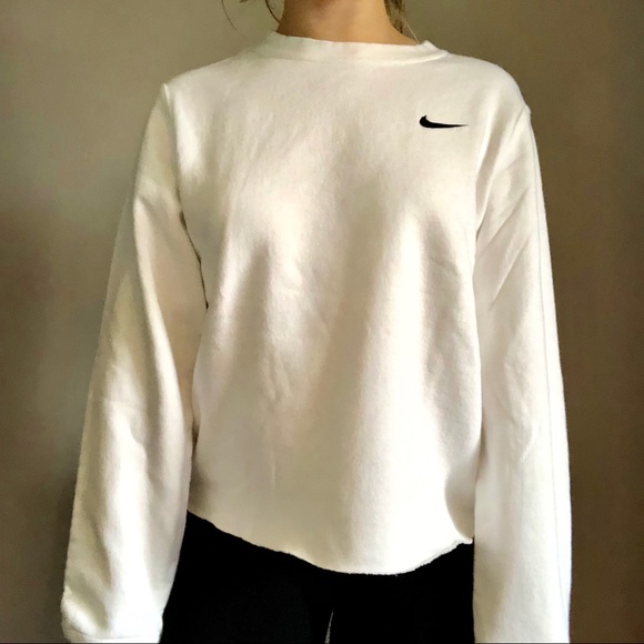 Nike Tops - White Nike Sweatshirt